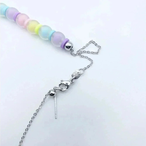 COLORFUL Beaded Jewelry Set |Gift for girls | Dainty Necklace| girls jewelry - Picture 2 of 7